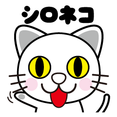 [LINEスタンプ] シロネコにゃんこ