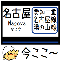 [LINEスタンプ] 私鉄 名古屋線 湯の山線 気軽に今この駅！