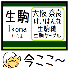 [LINEスタンプ] 私鉄 けいはんな線 生駒線 気軽に今この駅