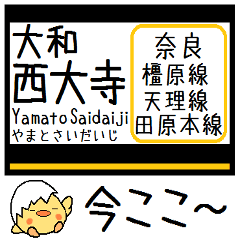 [LINEスタンプ] 私鉄奈良 橿原線 天理線 気軽に今この駅！