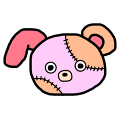 [LINEスタンプ] うさぎなクマ