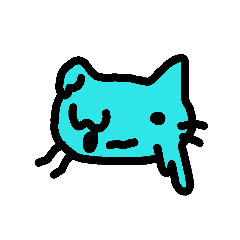 [LINEスタンプ] 幽霊猫 レオナルド 暑いの画像（メイン）