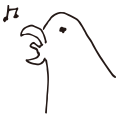 [LINEスタンプ] 白いトリさんたち