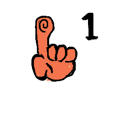 [LINEスタンプ] 指スタンプ