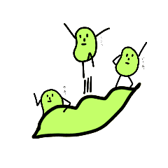 [LINEスタンプ] ゑだまめの挨拶スタンプ