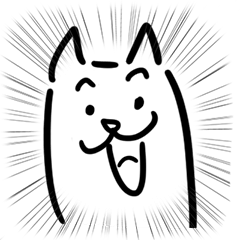 [LINEスタンプ] フリーダムイッヌくん