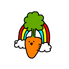[LINEスタンプ] 無表情シュールにんじんくん