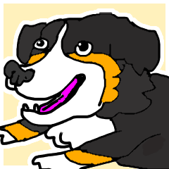 [LINEスタンプ] バーニーズのバニーくん