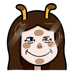[LINEスタンプ] キリンのお姉さん
