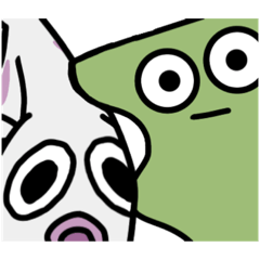 [LINEスタンプ] しらすと昆布