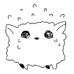 [LINEスタンプ] かわいいイヌ。
