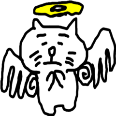 [LINEスタンプ] 白い猫です。
