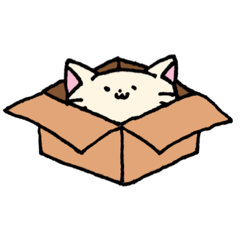 [LINEスタンプ] ダンボールネコ