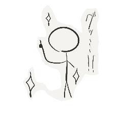 [LINEスタンプ] 棒人間の日常系スタンプ