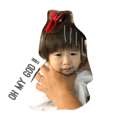 [LINEスタンプ] ことちゃん☺︎初めてのカット編