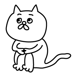 [LINEスタンプ] 白ネコと、日々と。
