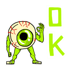 [LINEスタンプ] めだままんの画像（メイン）