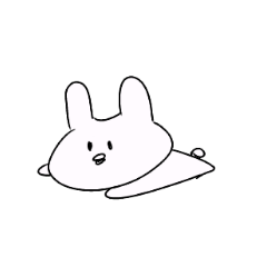 [LINEスタンプ] シュールなうさぎだよ
