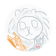 [LINEスタンプ] はいいろの獅子