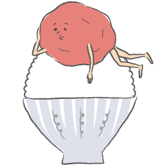 [LINEスタンプ] ミューム梅ラボ マスコットキャラ "うめじ"
