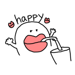 [LINEスタンプ] くちびるは世界を救う