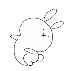 [LINEスタンプ] うさぎうさ1