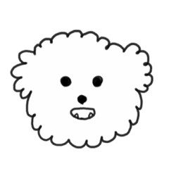 [LINEスタンプ] 笑み犬