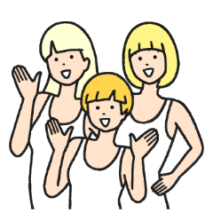 [LINEスタンプ] ゆたんぽタンクトップガールズ