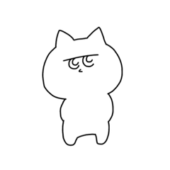 [LINEスタンプ] ふてこいネコのスタンプ。