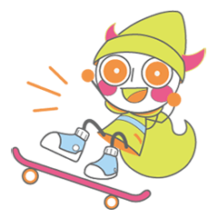 [LINEスタンプ] ツノとシッポ