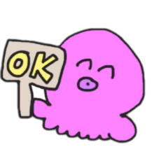 [LINEスタンプ] シンプルなタコ二匹