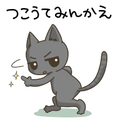 [LINEスタンプ] 高知 幡多弁 猫スタンプ
