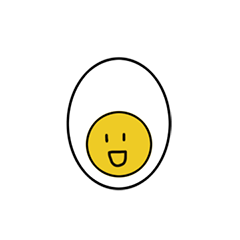 [LINEスタンプ] 冬が好き、卵