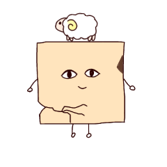[LINEスタンプ] タイルくんとひつじさんのスタンプ