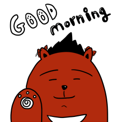 [LINEスタンプ] 茶色の熊