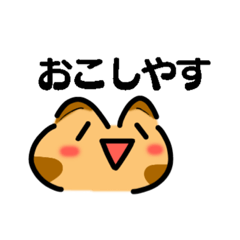[LINEスタンプ] かわいい顔文字なネコたち（関西弁）の画像（メイン）