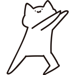 [LINEスタンプ] 返答するねこ