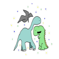 [LINEスタンプ] 恐竜シリーズ 日常