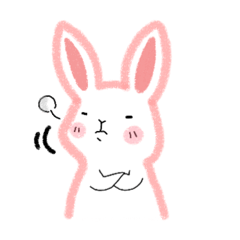 [LINEスタンプ] 私の白いウサギ