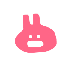 [LINEスタンプ] ぴんくのうさぎの宇宙人。