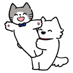 [LINEスタンプ] コハクとメリー