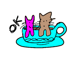 [LINEスタンプ] 猫ちゃんの人間的生活