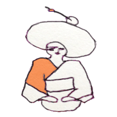 [LINEスタンプ] 多毛小顔