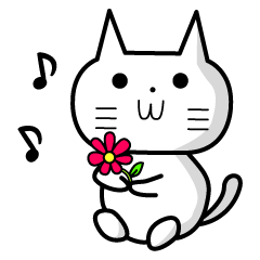 [LINEスタンプ] 花ねこスタンプ