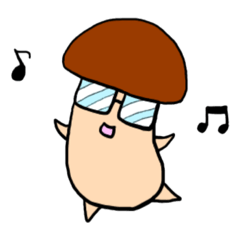 [LINEスタンプ] キノコ先生！