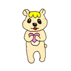 [LINEスタンプ] おむすびクマちゃん