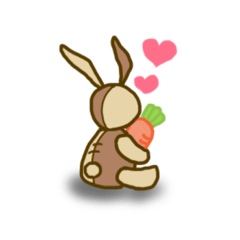 [LINEスタンプ] うさクルミ