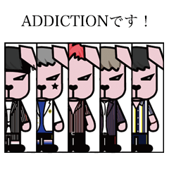 Boys group ADDICTION スタンプ