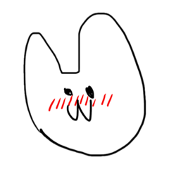 [LINEスタンプ] 表情が豊かなうさぎさん