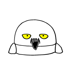 [LINEスタンプ] 白フクロウのクズ【第一弾】